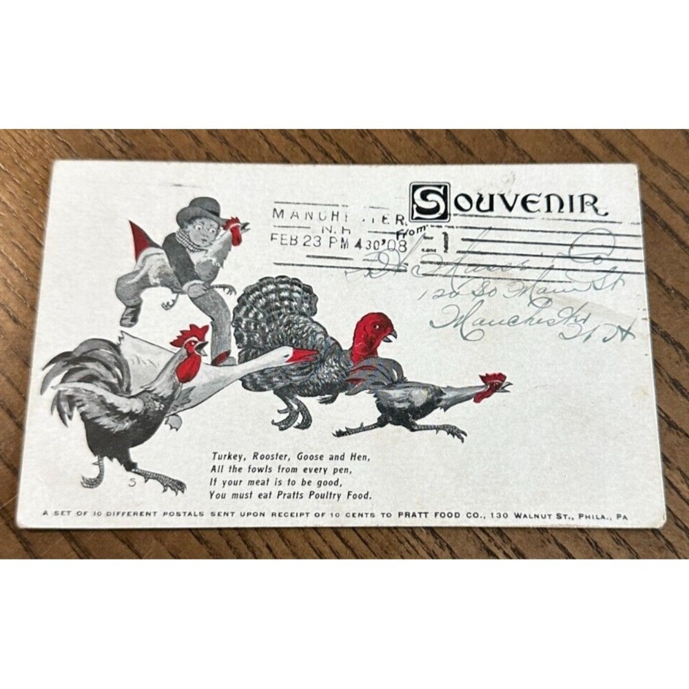 Philadelphia PA - PRATT FOOD COMPANY‎ ADVERTISING - AD Postcard